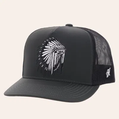 Hooey Black Sage To Saddle Embroidered Curved Bill Trucker Cap