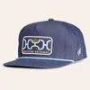 Hooey Blue Loop Patch Curved Bill Rope Cap In Blue