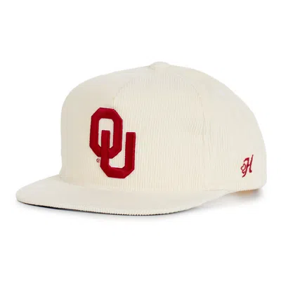 Hooey Collegiate Collection Crimson & White Oklahoma Sooners Curved Bill Cap In Metallic