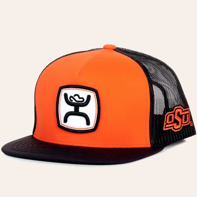 Hooey Collegiate Collection Orange & Black Osu Hands Up Logo Cap