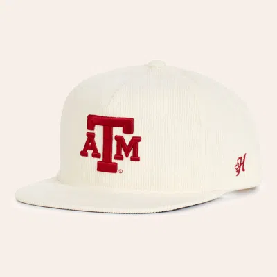 Hooey Collegiate Collection White A&m Aggies Curved Bill Logo Cap In Neutral