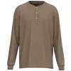 Hooey Men's Aztec Long Sleeve Thermal Shirt In Tan In Brown