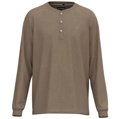 Hooey Men's Aztec Long Sleeve Thermal Shirt In Tan In Brown