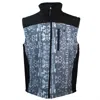 Hooey Men's Aztec Softshell Vest In Black/grey In Blue