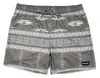 Hooey Men's Big Wake 6.5" Aztec Board Shorts In Charcoal In Gray