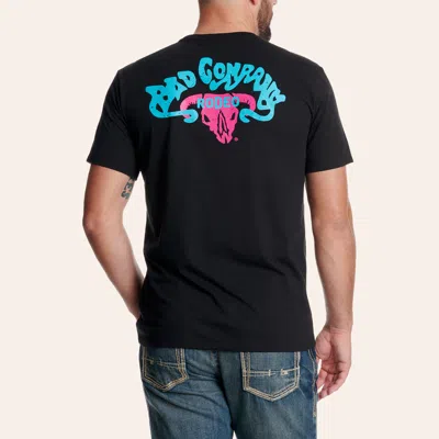 Hooey Men's Black Neon Bad Company Graphic T-shirt