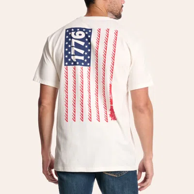 Hooey Men's Cream 1776 Graphic T-shirt In White