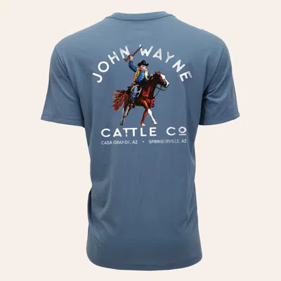 Hooey Men's Dark Denim John Wayne Graphic T-shirt In Blue