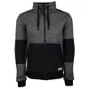 Hooey Men's Full Zip Tech Jacket In Charcoal In Gray