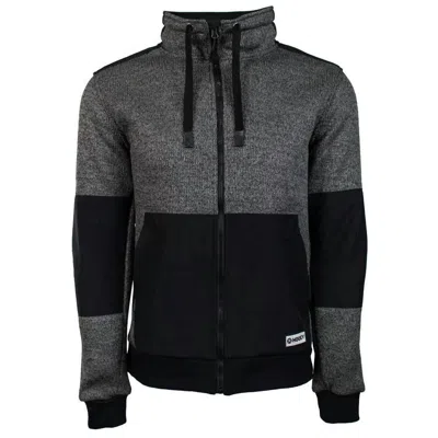 Hooey Men's Full Zip Tech Jacket In Charcoal In Gray