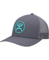 Hooey Men's  Graphite O Classic Trucker Snapback Hat In Graphite