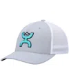 Hooey Men's  Gray, White Coach Flex Hat In Gray,white