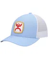 Hooey Men's  Light Blue, White Zenith Trucker Snapback Hat In Light Blue,white