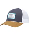 Hooey Men's  Navy, Tan Doc Trucker Snapback Hat In Navy,tan
