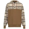 Hooey Men's Jimmy Aztec Hoodie In Brown/multi In Brown