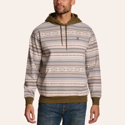 Hooey Men's Legendary Olive Aztec Print Hoodie In Green