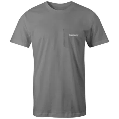Hooey Men's Liberty Roper Back Print Tee In Grey In Gray