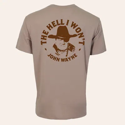 Hooey Men's Light Brown John Wayne Graphic T-shirt