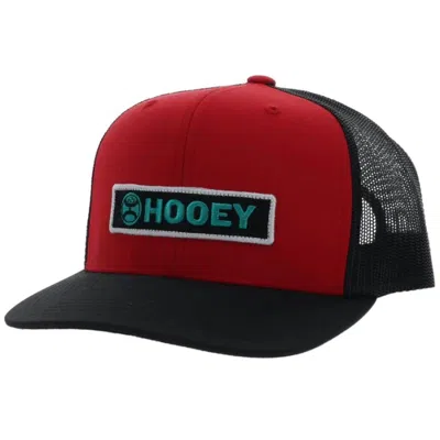 Hooey Men's Lock-up 6-panel Snapback Cap In Red/black In Multi