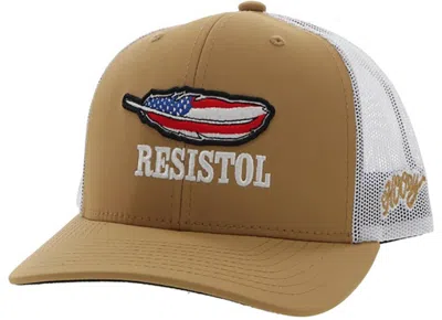 Hooey Men's Logo 6-panel Mid-profile Cap In Tan/white In Brown