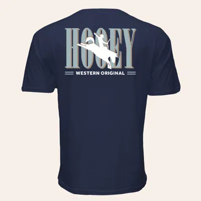 Hooey Men's Navy Wild Ride Graphic T-shirt In Blue