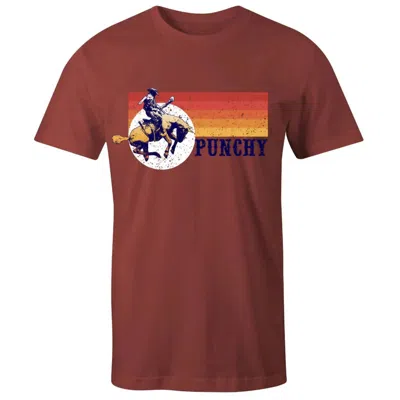 Hooey Men's Short Sleeve Crew Neck Shirt In Crimson In Brown