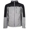 Hooey Men's Softshell Jacket In Grey/black In Gray