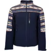 Hooey Men's Softshell Jacket In Navymulti In Blue