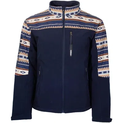 Hooey Men's Softshell Jacket In Navymulti In Blue