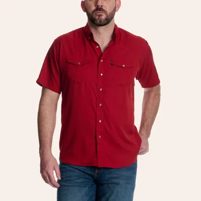 Hooey Men's Sol Red Pearl Snap Western Shirt