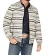 Hooey Men's Stripe Jacket In Grey/multi