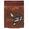 Hooey Men's Sunset Serape Money Clip Wallet In Brown In Brown