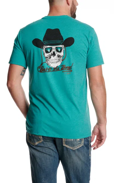 Hooey Men's Teal Bad Company Graphic T-shirt In Blue