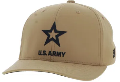 Hooey Men's Us Army Logo 6-panel Mid-profile Cap In Tan In Gold