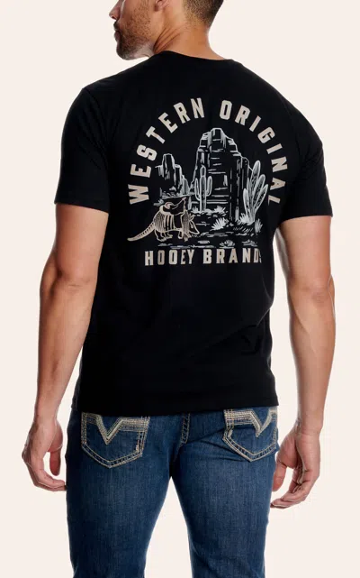 Hooey Men's Western Original Black Graphic T-shirt