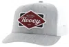 Hooey Mid Patch Adjustable Snapback Cap In Grey/white In Silver