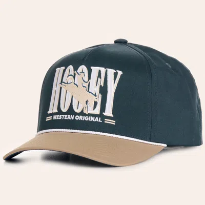 Hooey Navy & Tan Wild Ride Logo Embroidered Rope Curved Bill Cap In Blue