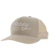 Hooey Og 5-panel Trucker Hat In Tan W/ White Stitching In Multi