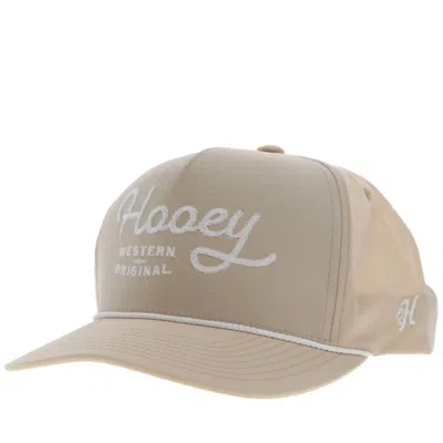 Hooey Og 5-panel Trucker Hat In Tan W/ White Stitching In Multi