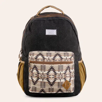 Hooey Recess Charcoal Aztec Print Backpack In Gray