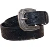 Hooey Roughy Arrow & Filigree Embossed Belt In Brown In Brown