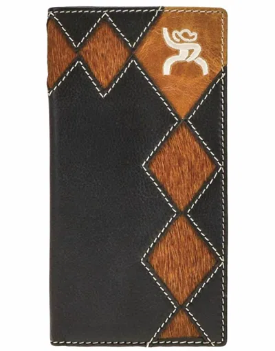 Hooey Roughy Rodeo Style Wallet In Black/brown