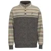 Hooey Stevie Serape Pattern Pullover In Charcoal/multi In Multi