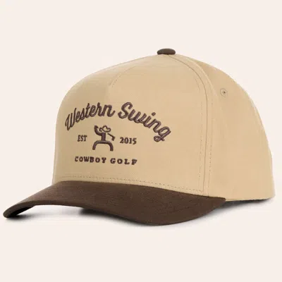 Hooey Tan & Brown Western Swing Embroidered Curved Bill Cap In Black
