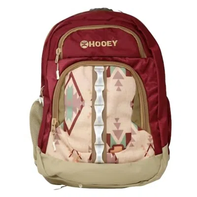 Hooey Unisex - Ox B Backpack In Burgundy/tan