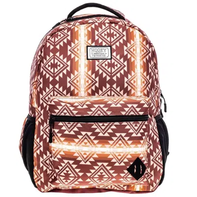 Hooey Unisex - Rece Backpack In Burdundy/aztec