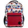Hooey Unisex Recess Backpack In Cream/ Burgundy Aztec