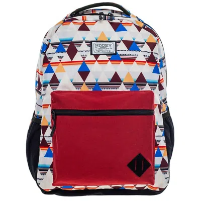 Hooey Unisex Recess Backpack In Cream/ Burgundy Aztec
