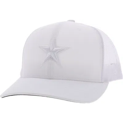 Hooey White Dallas Cowboys Star Trucker Snapback Hat In Burgundy