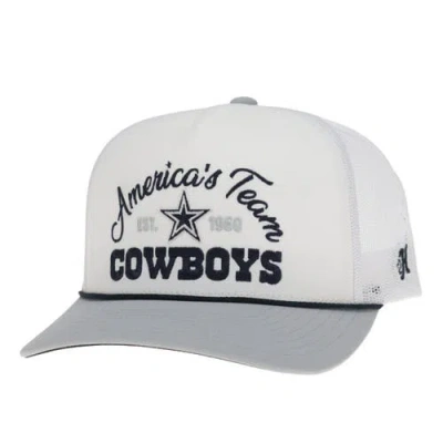 Hooey White/gray Dallas Cowboys America's Team Trucker Adjustable Hat